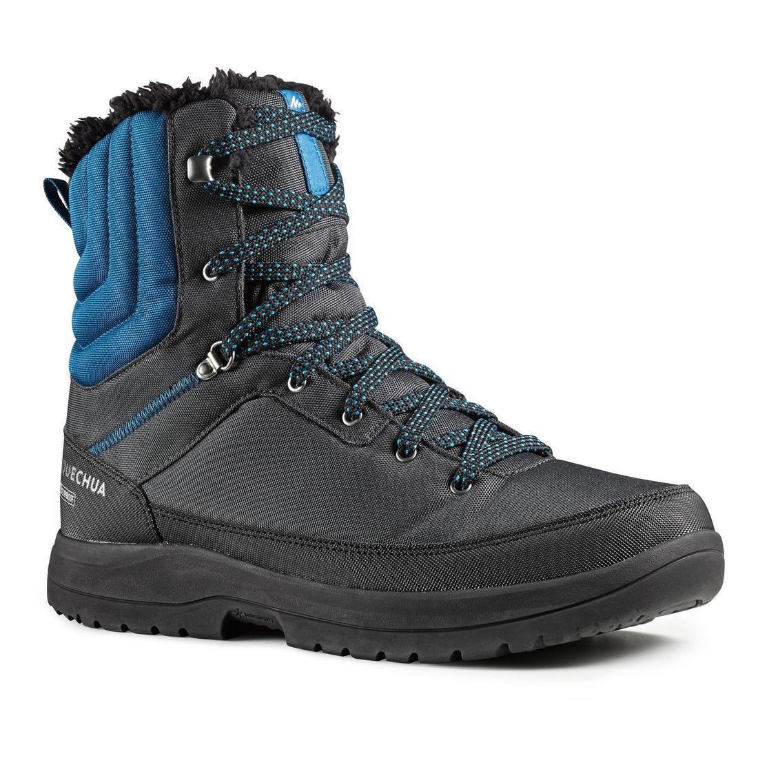 Mens Waterproof Walking Boots, Black, , large image number 9