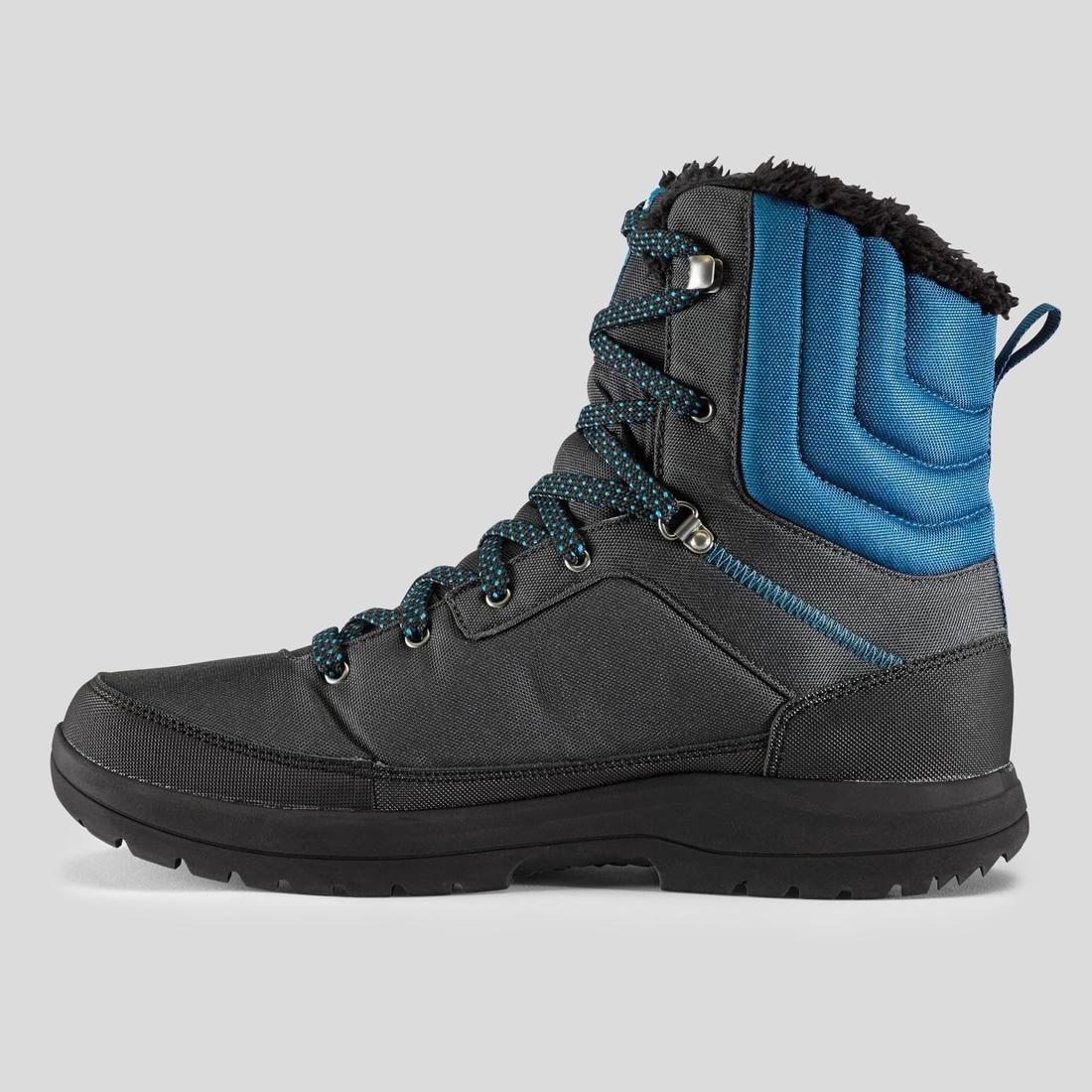 Mens Waterproof Walking Boots, Black, , large image number 10