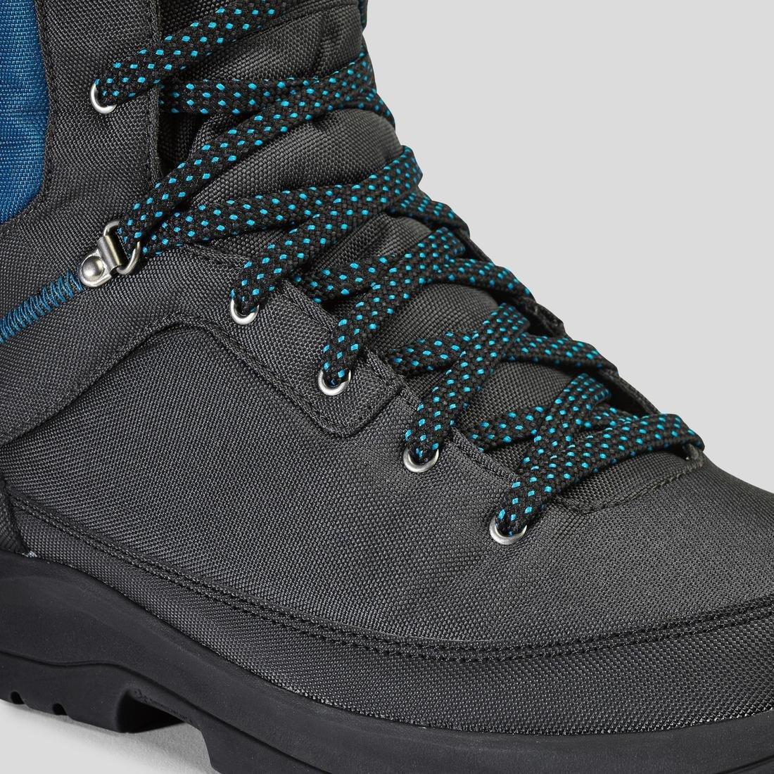 Mens Waterproof Walking Boots, Black, , large image number 13