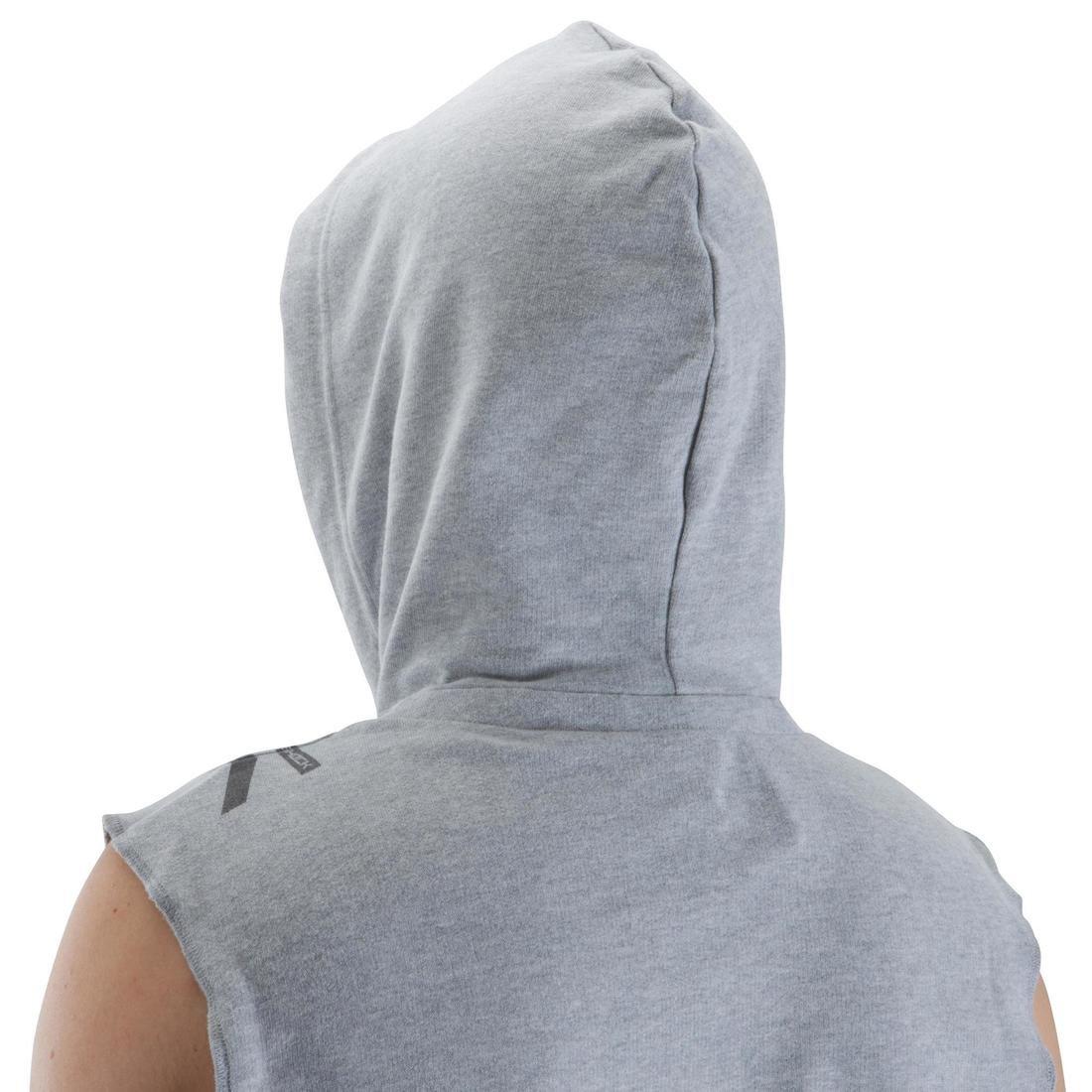 OUTSHOCK - Boxing Hooded Tank Top, Light Grey