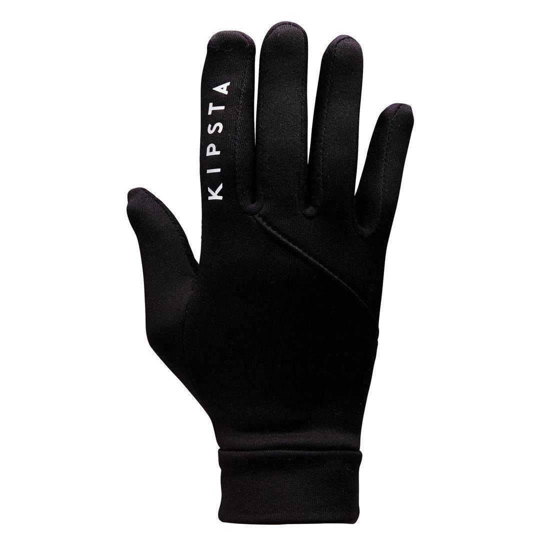Kids Football Gloves Keepdry 500, Black, , large image number 0