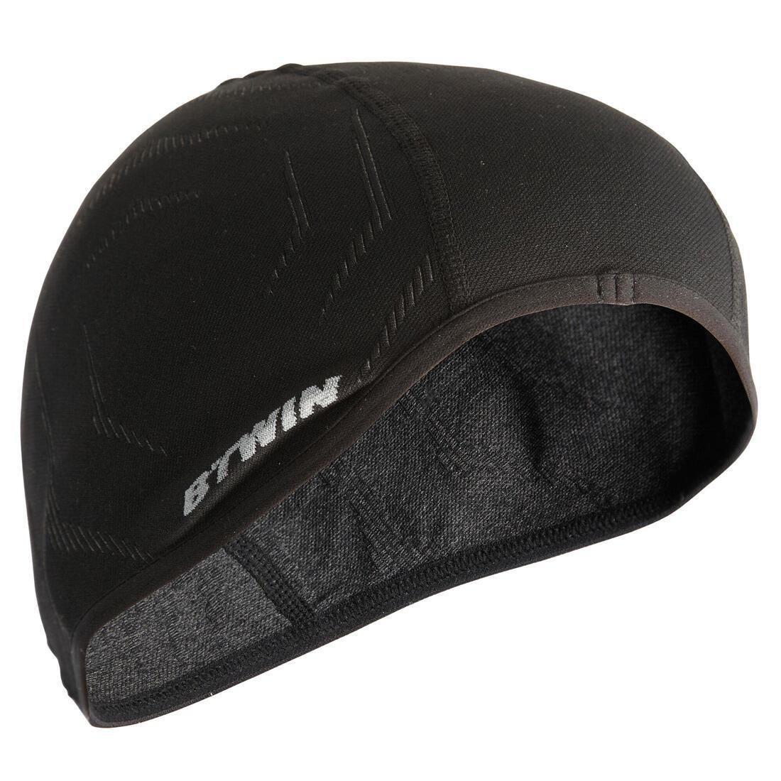 500 Seamless Cycling Helmet Liner - Black, No Color, large image number 0