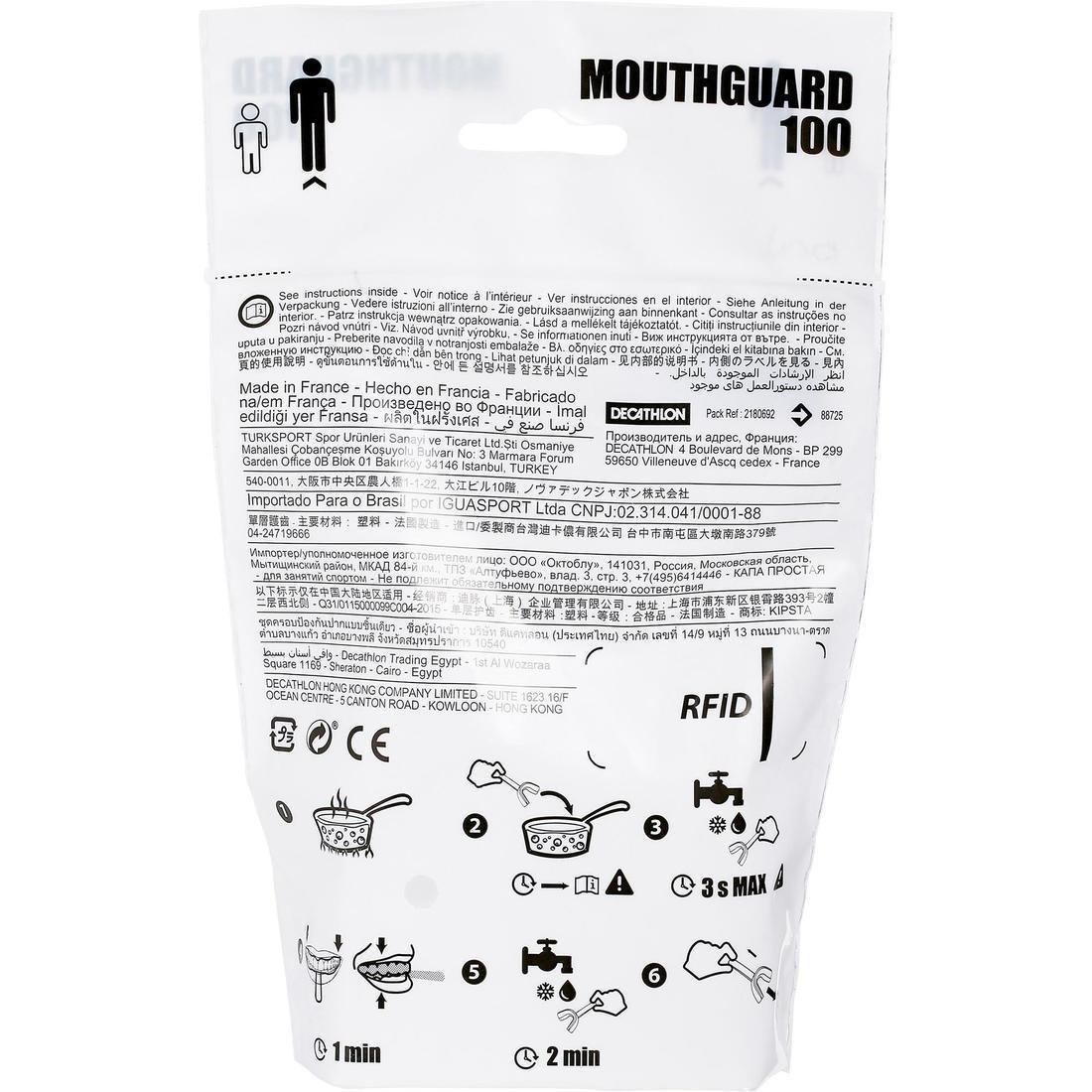 Rugby Mouthguard R100, Colourless, No Color, large image number 8