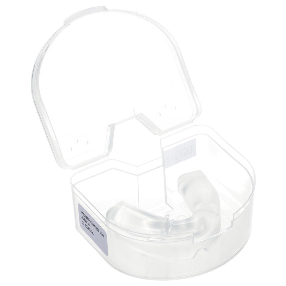 Kids' Transparent Rugby Mouthguard R100, COLORLESS, No Color, large image number 4