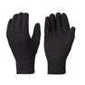 QUECHUA - Kids Fleece Hiking Gloves - SH100, Black