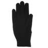 QUECHUA - Kids Fleece Hiking Gloves - SH100, Black
