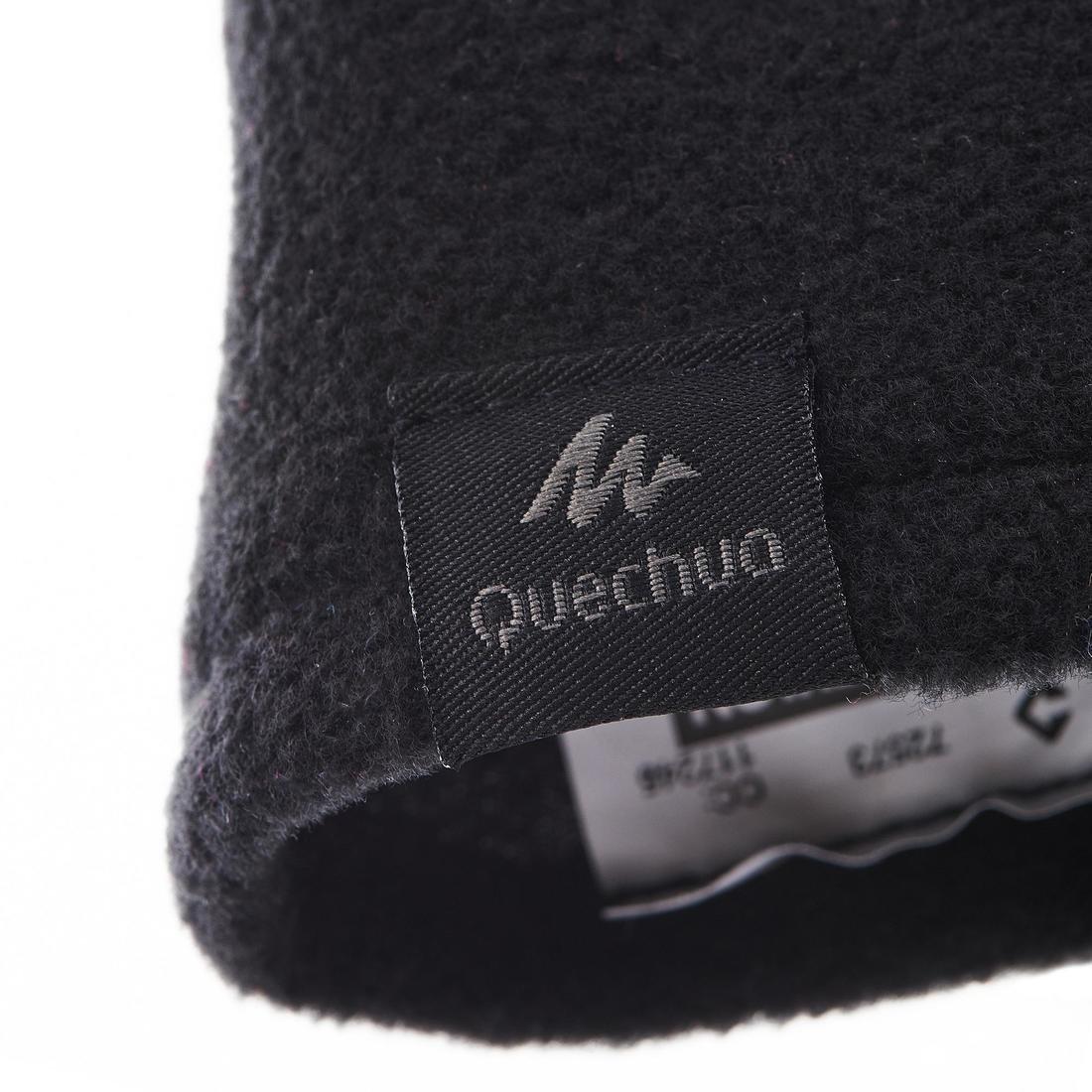 QUECHUA - Kids Fleece Hiking Gloves - SH100, Black