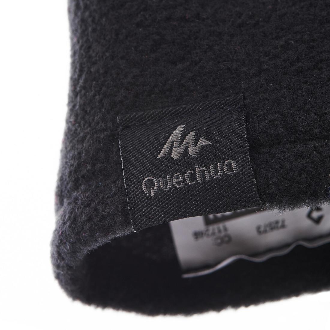 Kids Fleece Hiking Gloves - SH100, Black, No Color, large image number 4