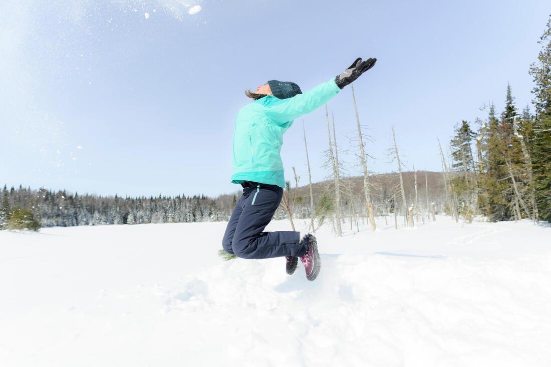 Kids' Warm, Waterproof Lace-up Hiking Boots SH100 Warm, Damson, , large image number 2