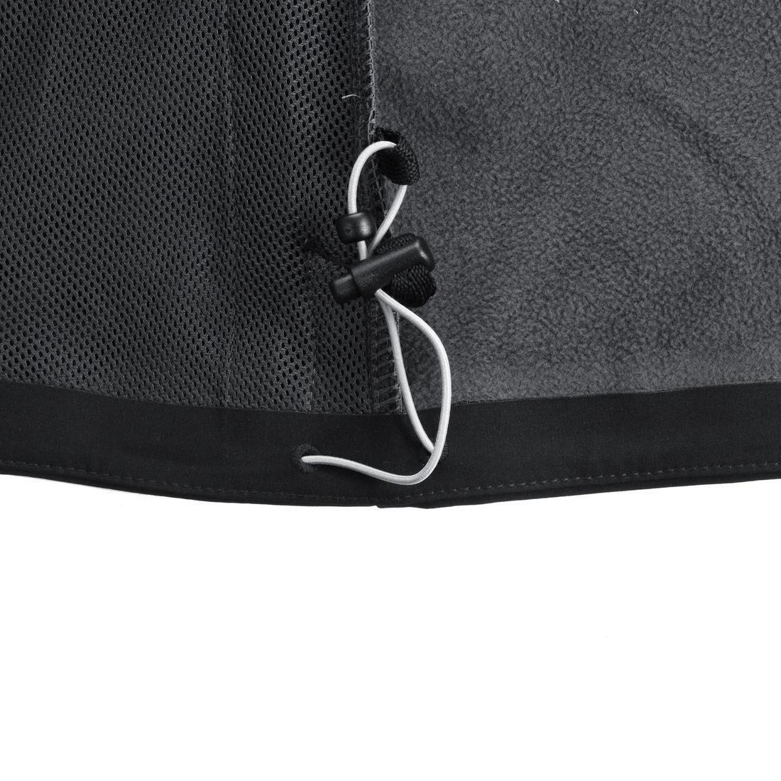 Women's   Mountain Trekking Windproof Softshell Mt500 Windwarm, Black, No Color, large image number 9