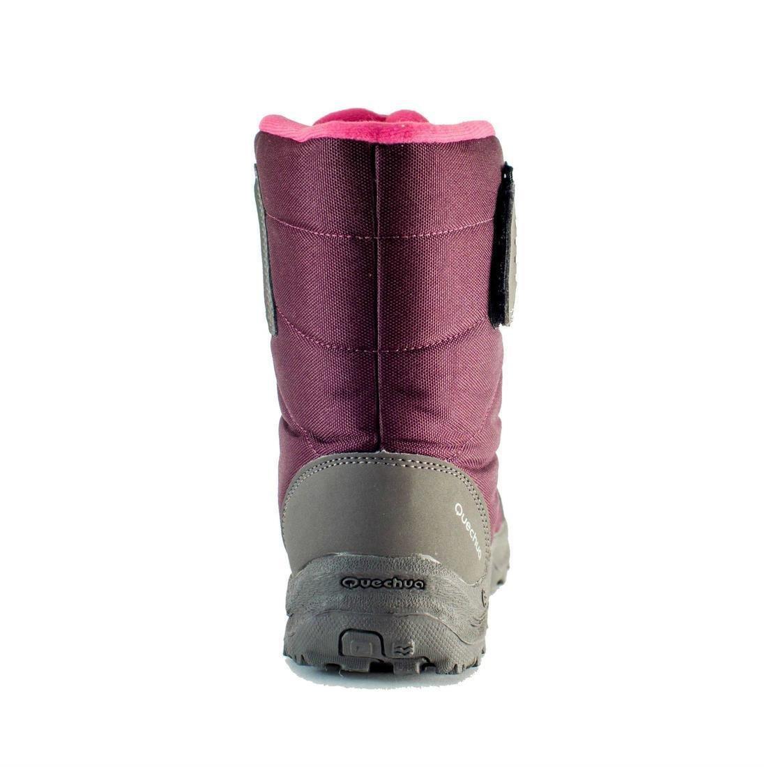 ChildsWaterproof Snow Hiking Boots, Damson, , large image number 2