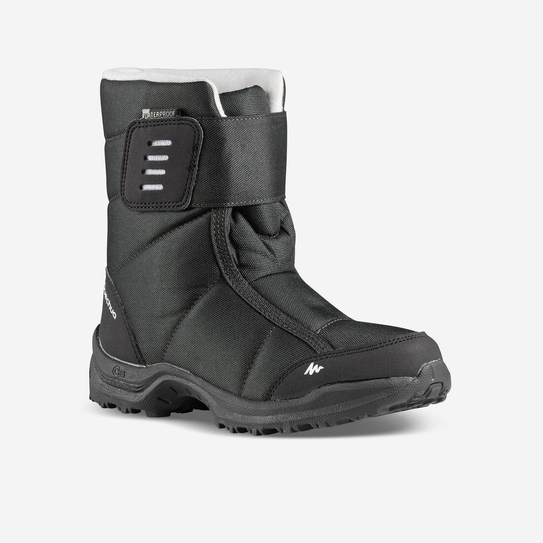 ChildsWaterproof Snow Hiking Boots, Damson, , large image number 5