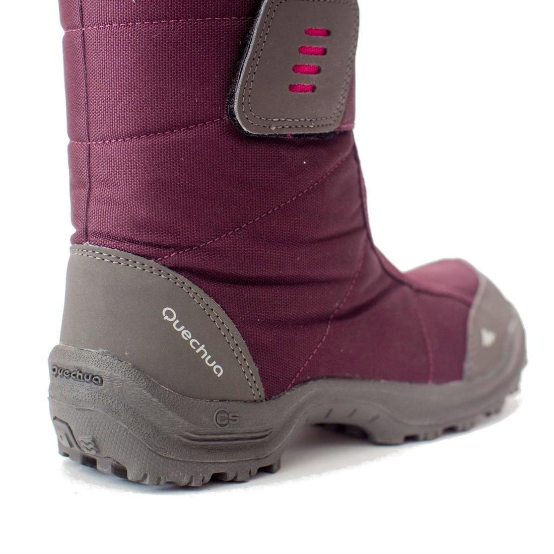 ChildsWaterproof Snow Hiking Boots, Damson, , large image number 12