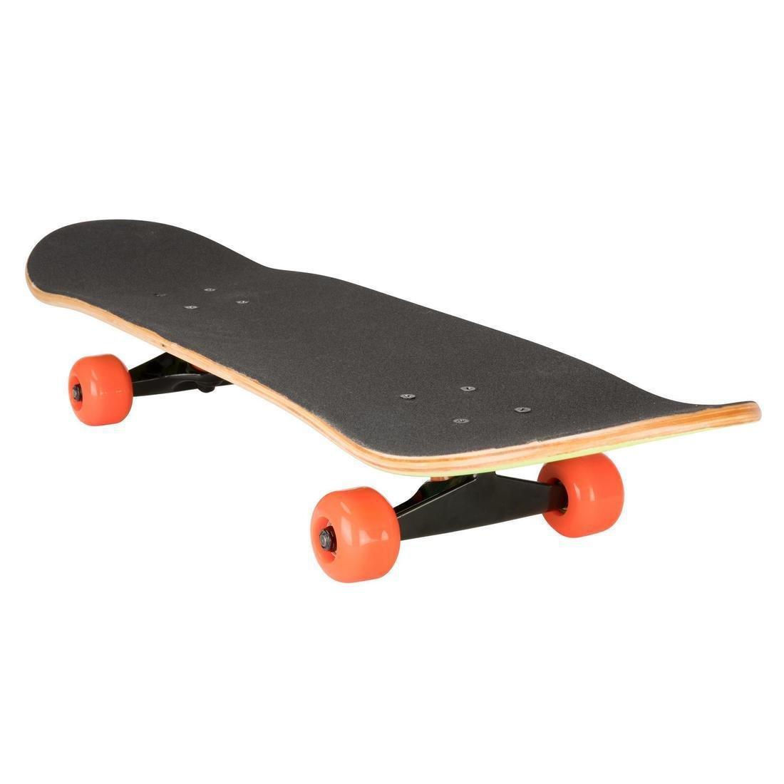 Kids' Beginner Skateboard 100 Gamer, Red, No Color, large image number 2