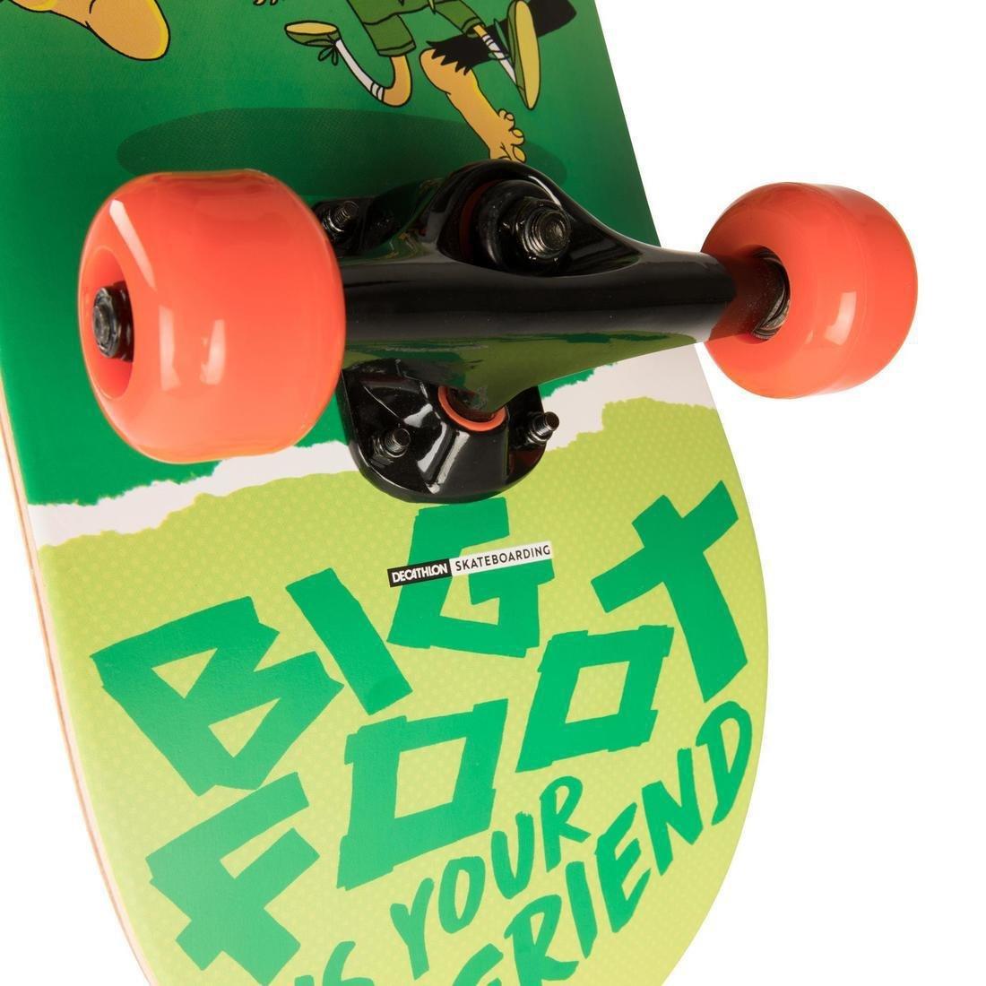 Kids' Beginner Skateboard 100 Gamer, Red, No Color, large image number 5
