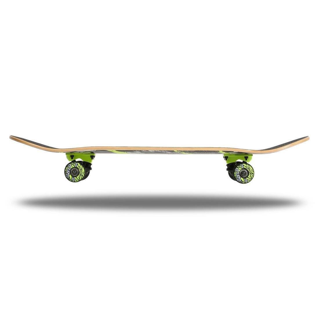 OXELO - Kids' Skateboard 500 Wolf, Green, Black