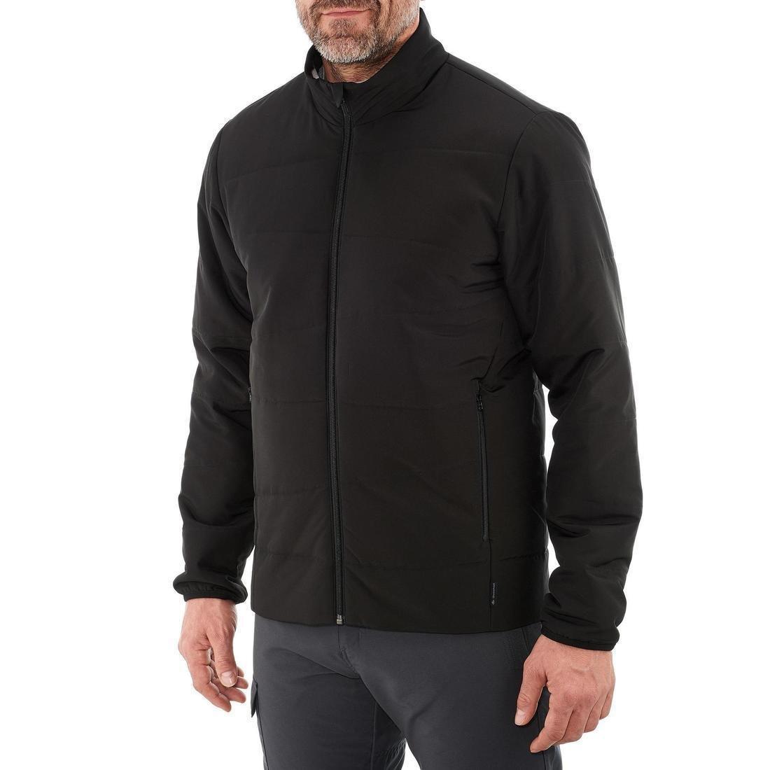 Men's Synthetic Mountain Trekking Padded Jacket - MT50 , Black, , large image number 1