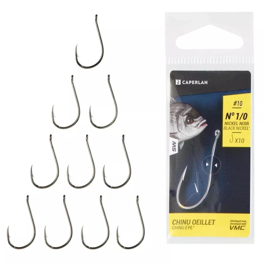 Chinu Eye Hook Eyelet Sea-Fishing Hook, No Color, medium