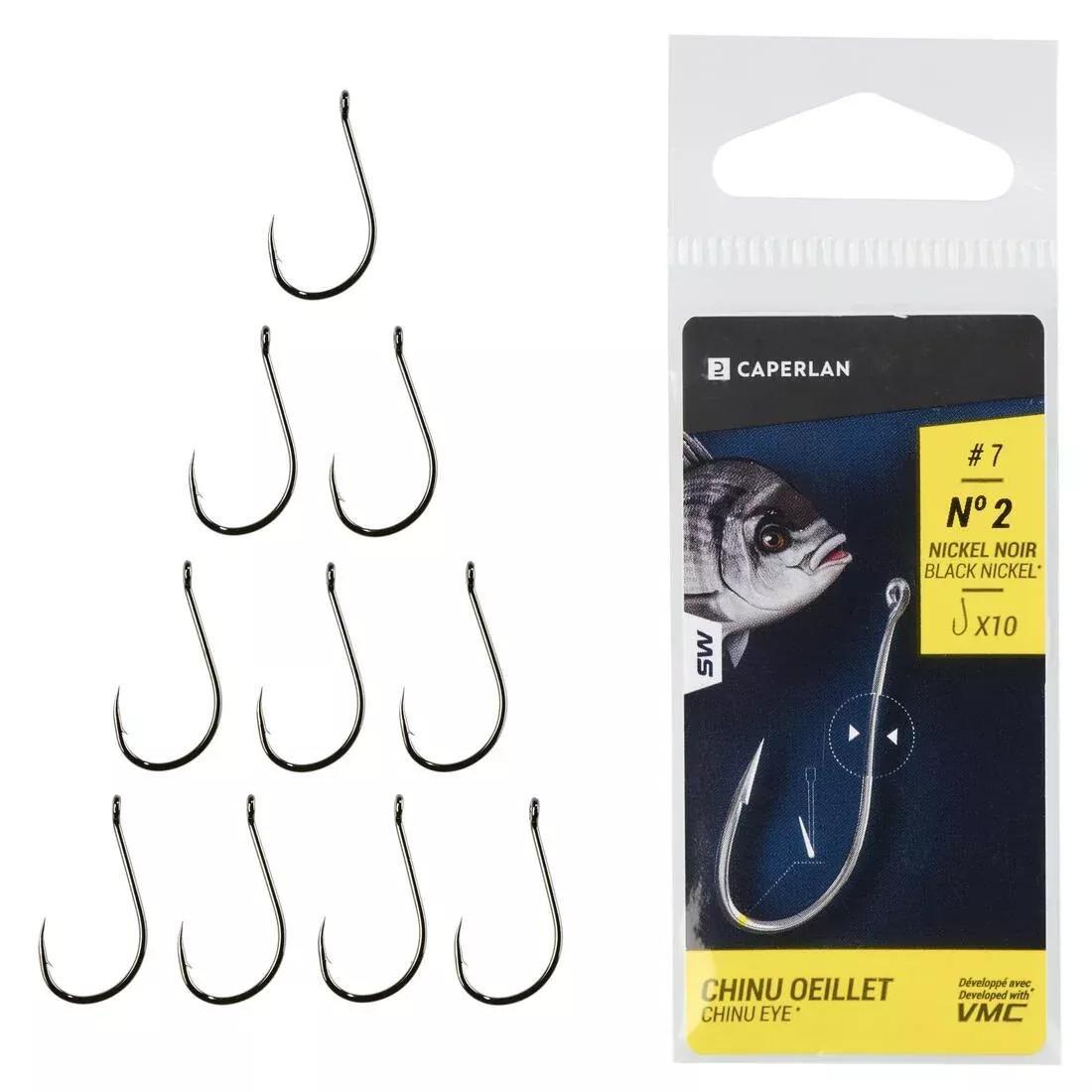 Chinu Eye Hook Eyelet Sea-Fishing Hook, No Color, medium