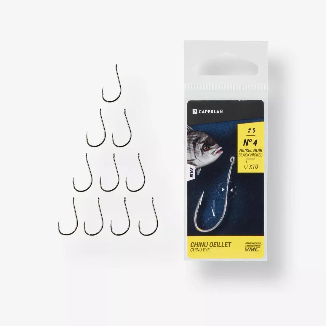 Chinu Eye Hook Eyelet Sea-Fishing Hook, No Color, large image number 4