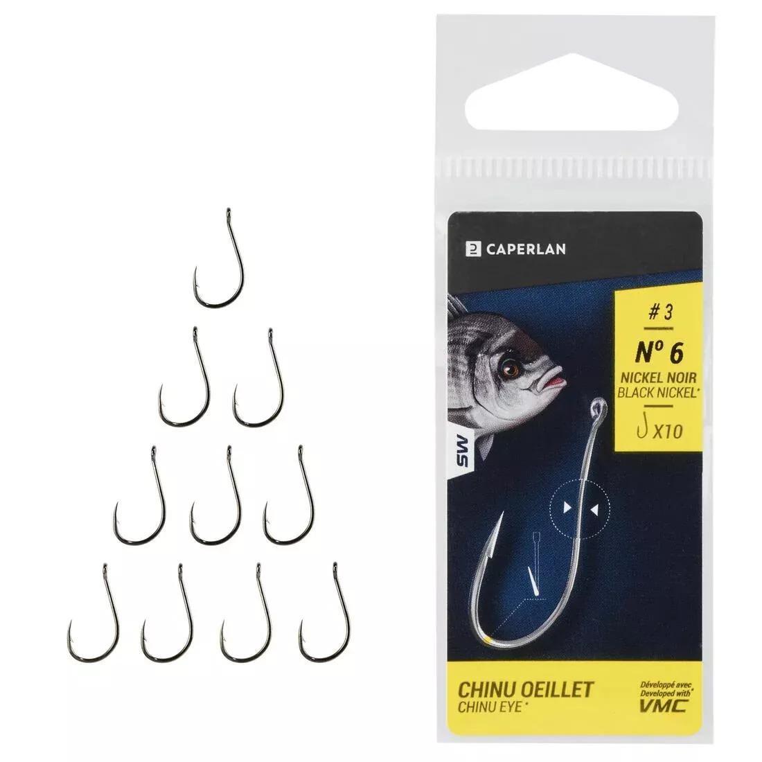 Chinu Eye Hook Eyelet Sea-Fishing Hook, No Color, large image number 6