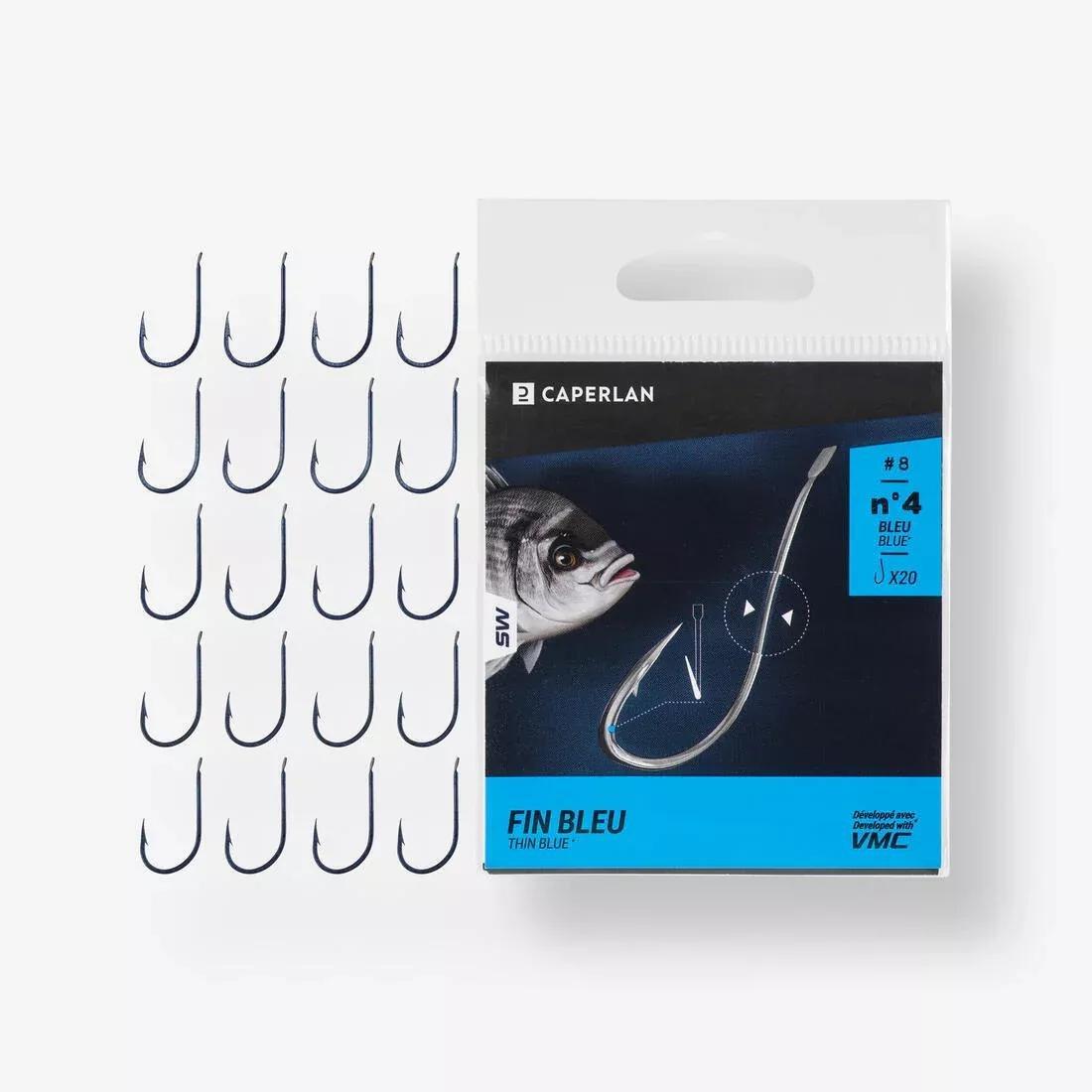 Spade-End Hook For Sea Fishing, Blue, No Color, large image number 0