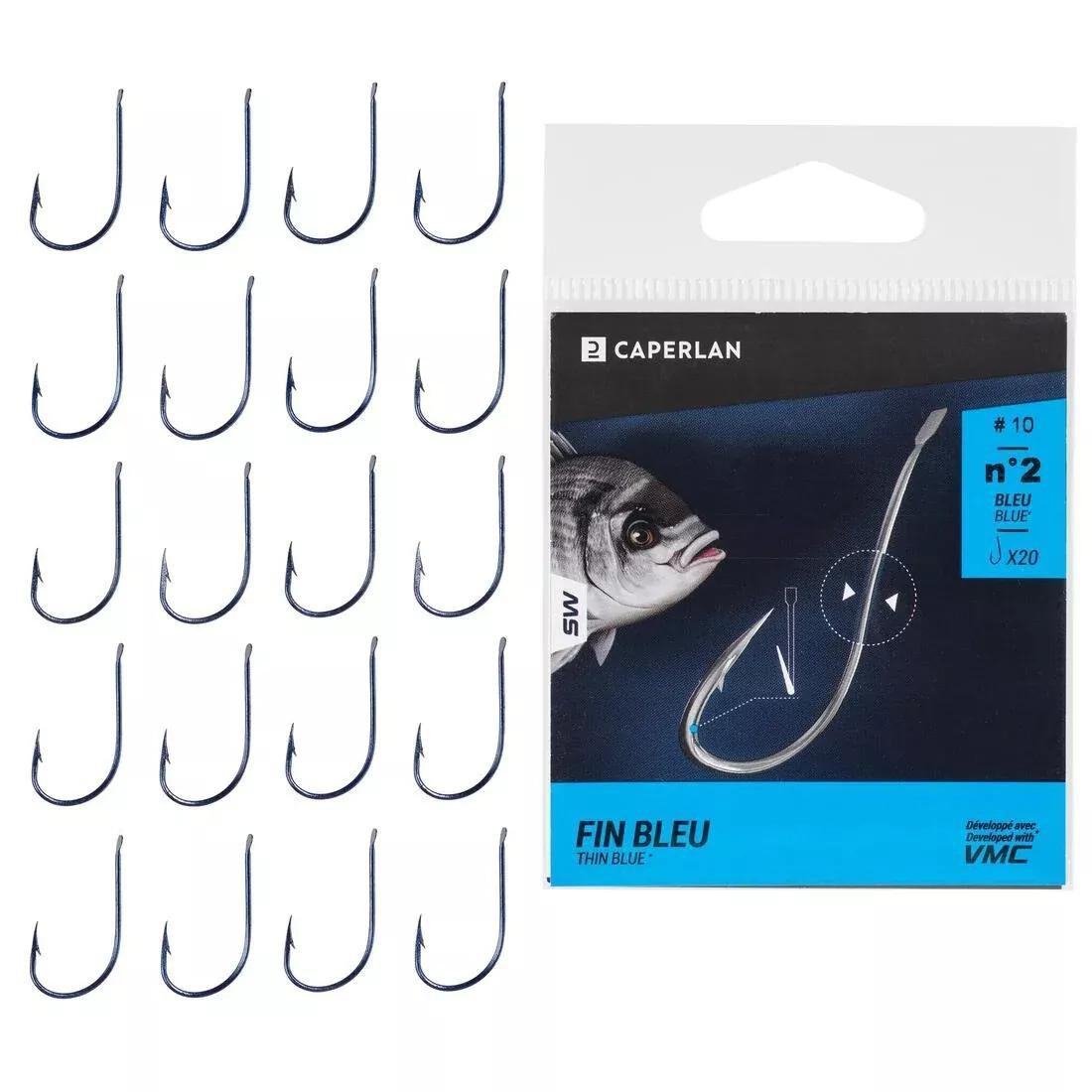 Spade-End Hook For Sea Fishing, Blue, No Color, large image number 2