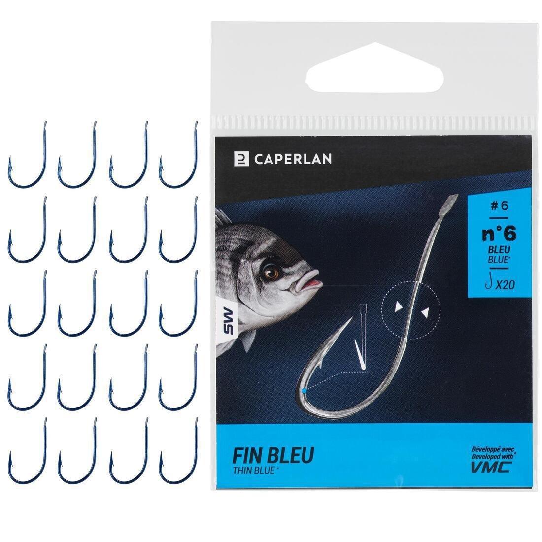 Spade-End Hook For Sea Fishing, Blue, No Color, large image number 4