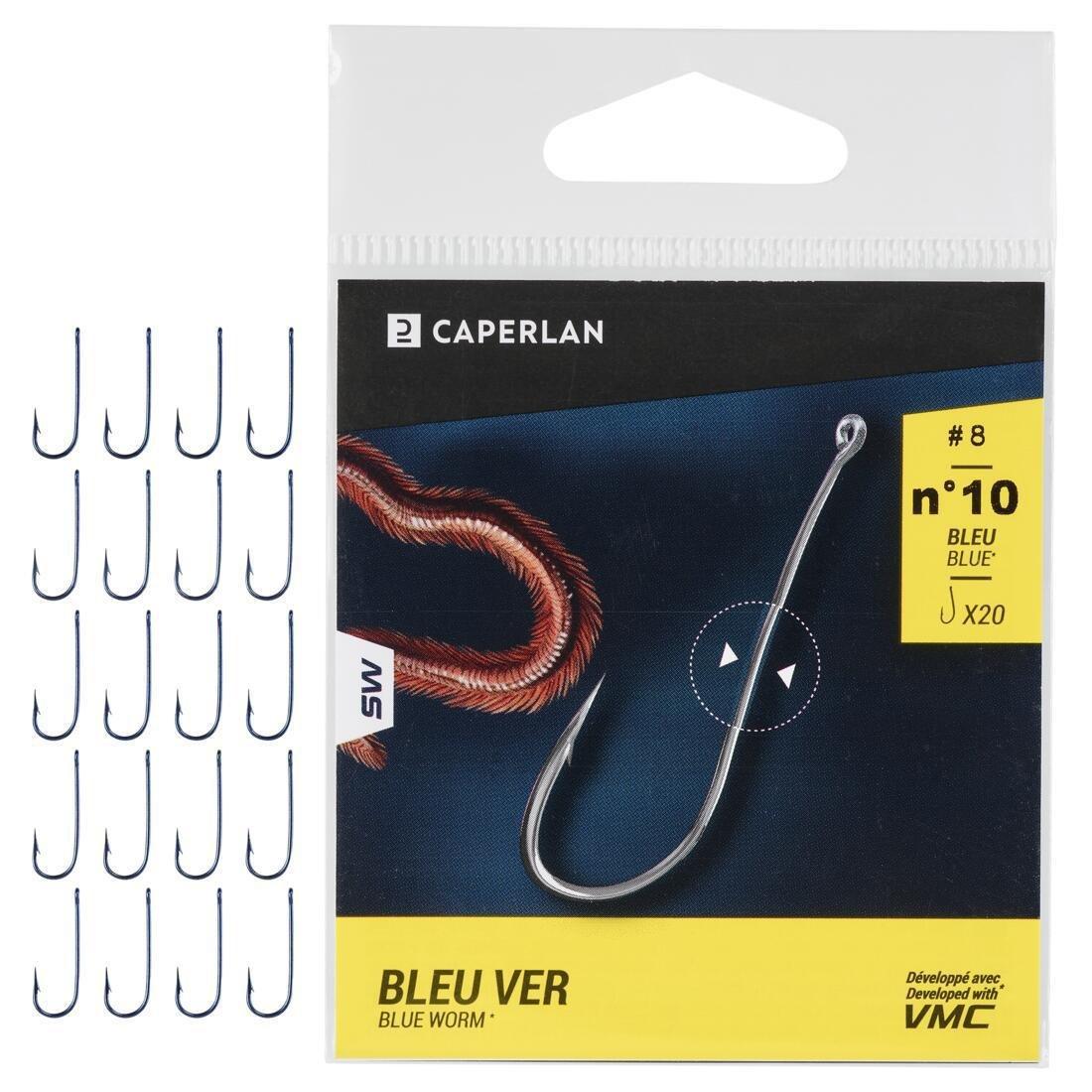 Worm Eyelet Hook For Sea Fishing, Blue, 5401_000, large image number 9
