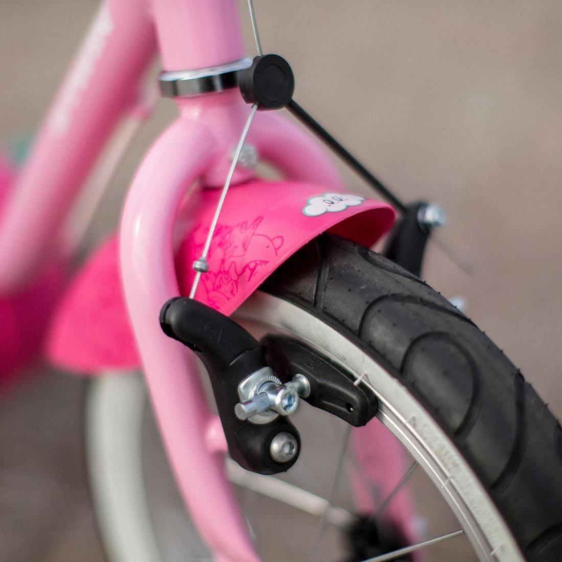 LIGHT PINK KIDS 14 BIKE UNICORN 500 3-5 YEARS OLD, No Color, large image number 1