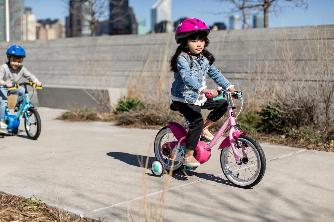 LIGHT PINK KIDS 14 BIKE UNICORN 500 3-5 YEARS OLD, No Color, large image number 3