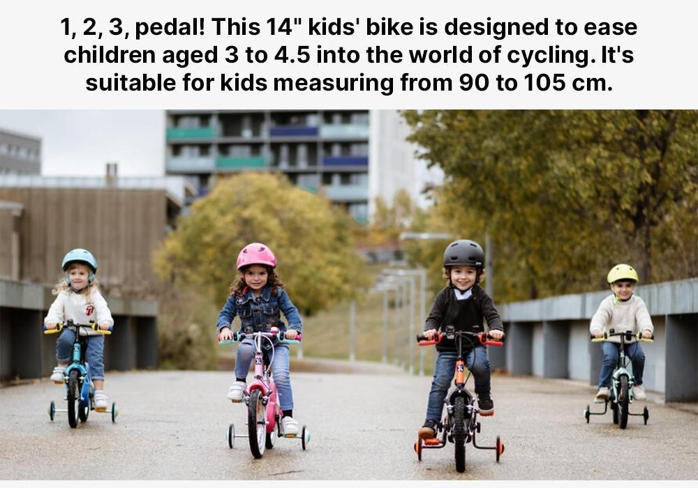 LIGHT PINK KIDS 14 BIKE UNICORN 500 3-5 YEARS OLD, No Color, large image number 15