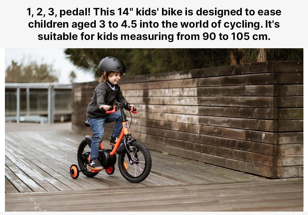ORANGE KIDS 14 BIKE ROBOT 500 3-5 YEARS OLD, No Color, large image number 19