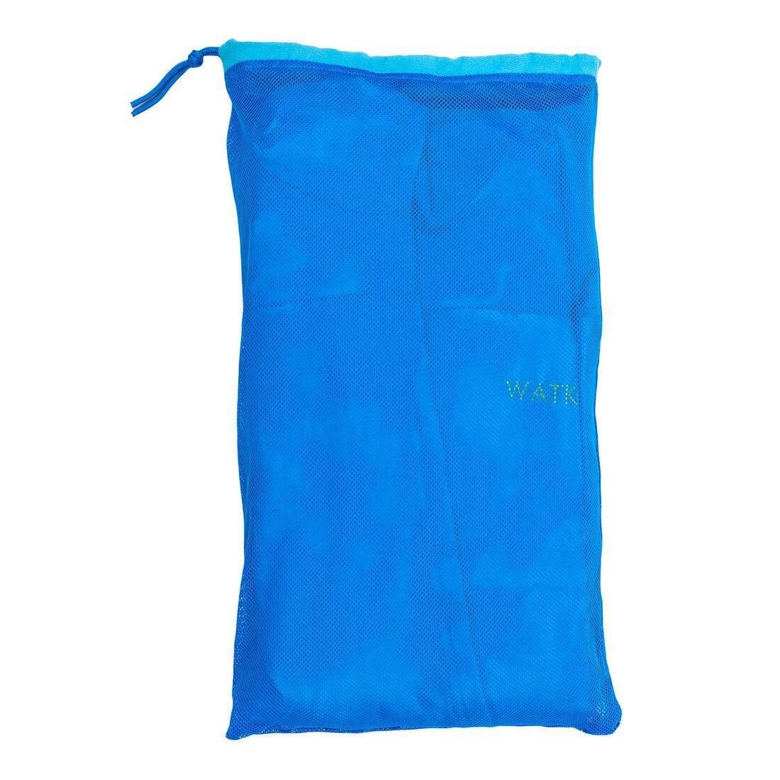 Men's Microfibre Pool Bathrobe with Hood, Pockets and Belt, Pacific Blue, , large image number 5
