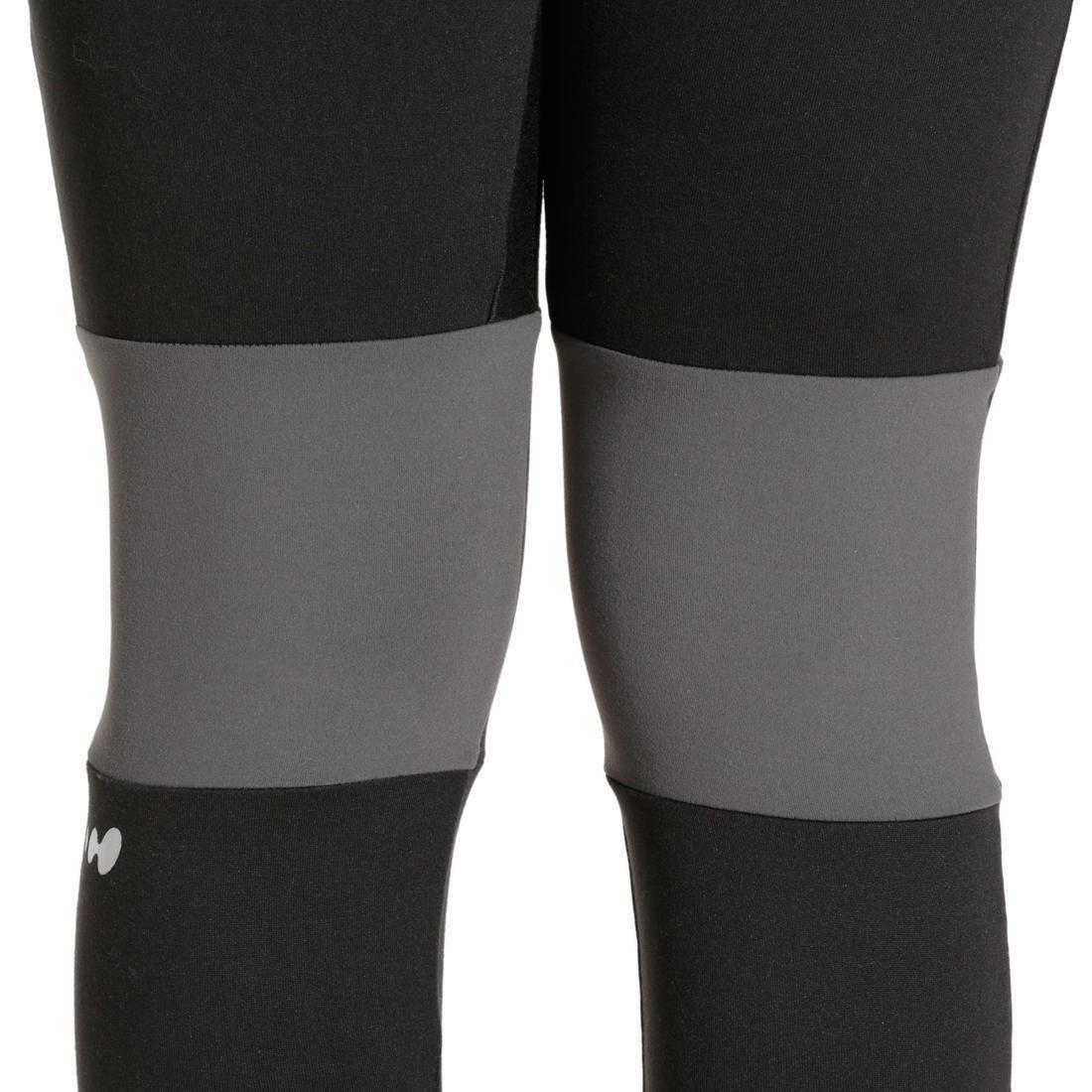 WEDZE - Kids' Ski Base Layer Bottoms, Black