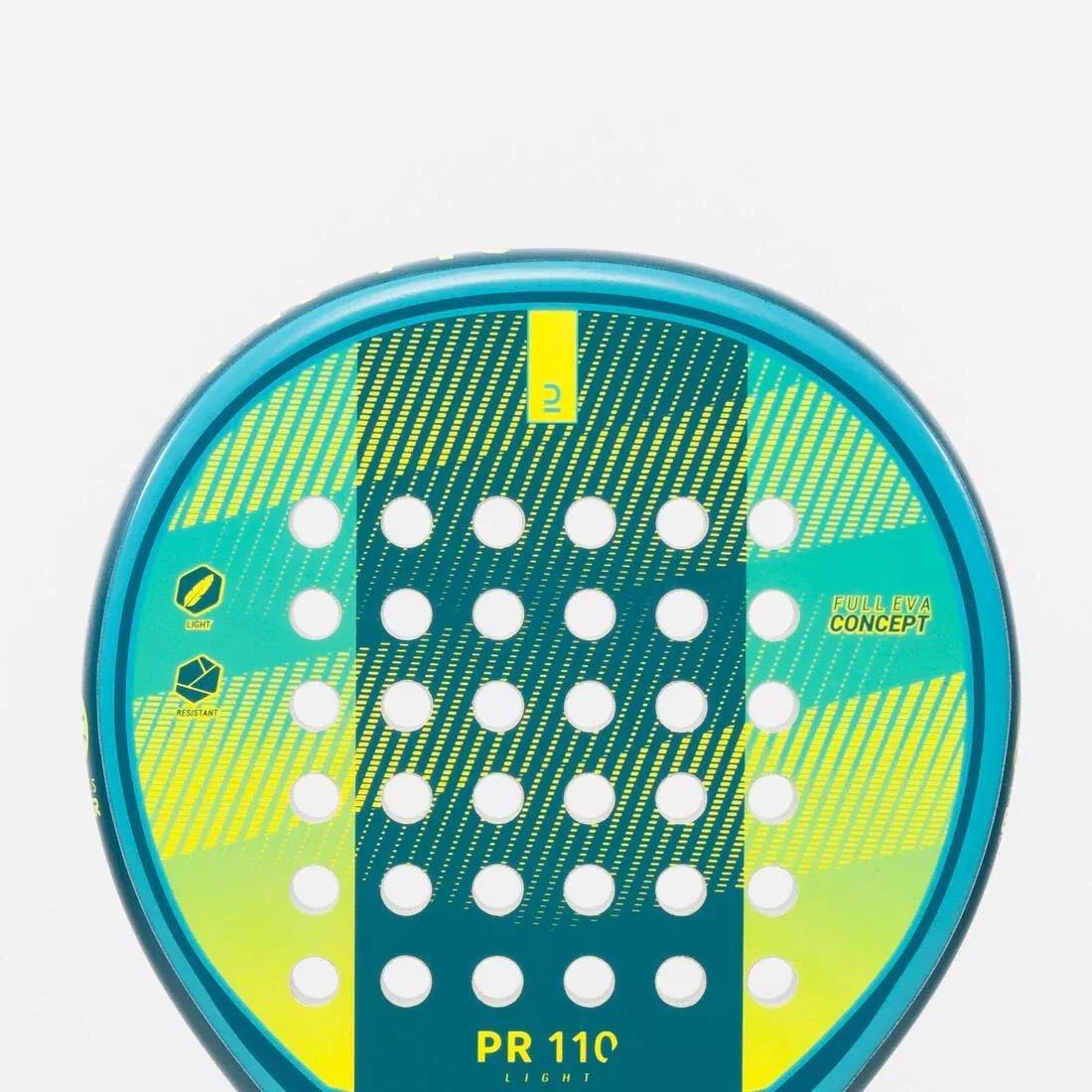 TURQUOISE Kids' Padel Racket Ages 5-8 PR 110 Light, No Color, large image number 2