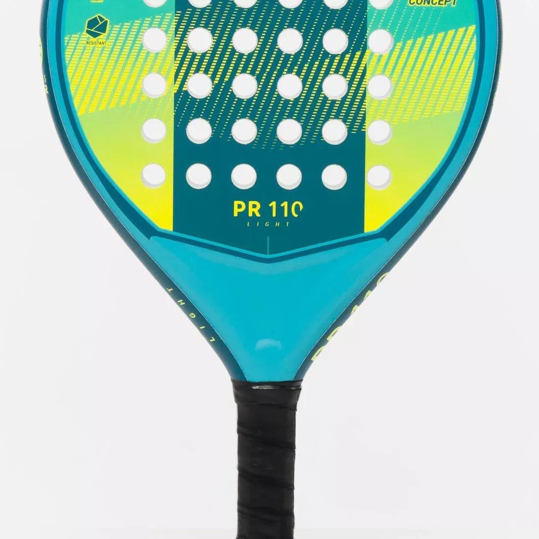 TURQUOISE Kids' Padel Racket Ages 5-8 PR 110 Light, No Color, large image number 3