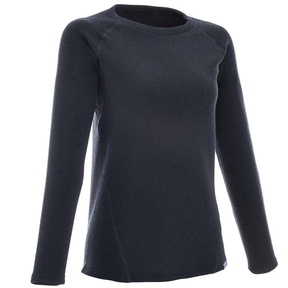 Womens Hiking Pullover - Nh100, Navy Blue, No Color, medium