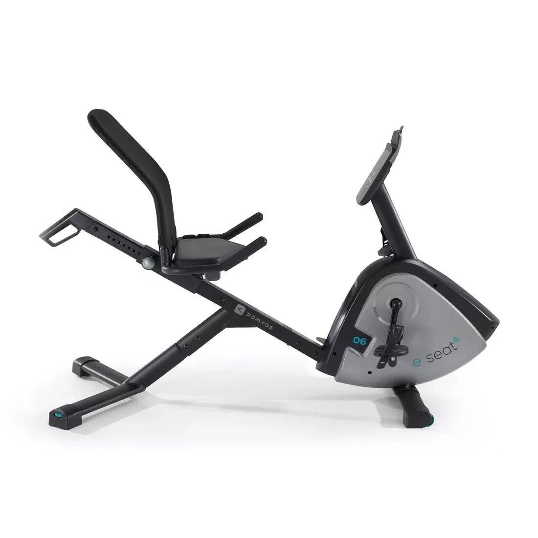 Semi-Recumbent Exercise Bikeseat, Black, No Color, large image number 0