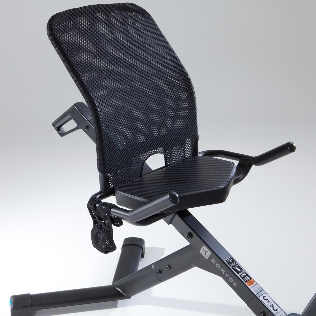 Semi-Recumbent Exercise Bikeseat, Black, No Color, large image number 3