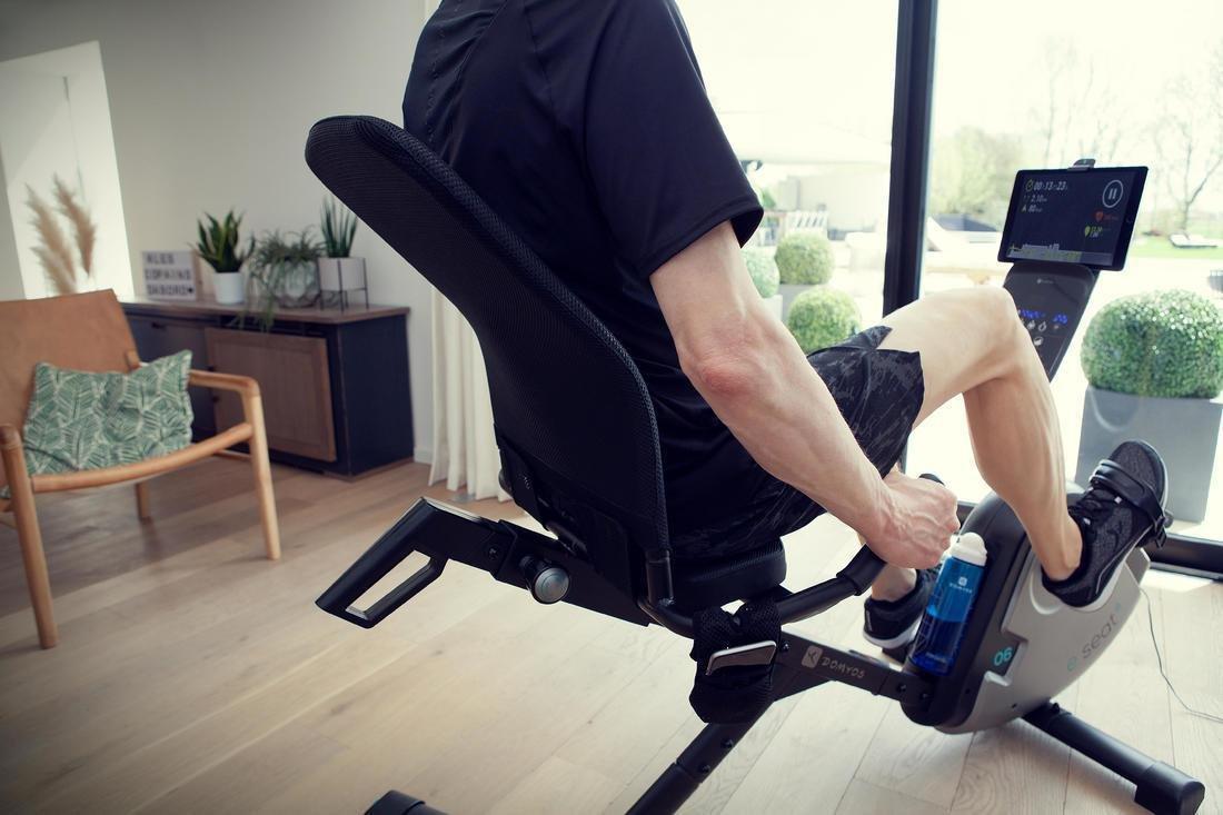 Semi-Recumbent Exercise Bikeseat, Black, No Color, large image number 12