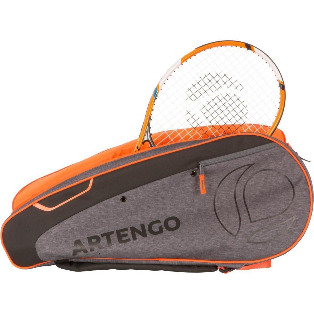 Racket Sports Bag, Grey/Orange, No Color, large image number 4