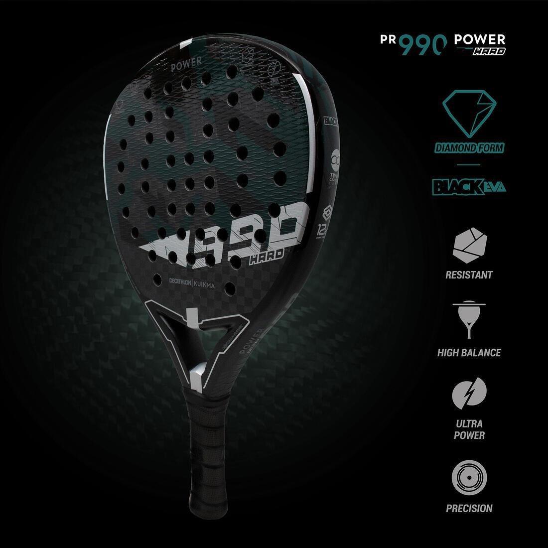 Adult Padel Racket Pr 990 Power, Black, No Color, large image number 4