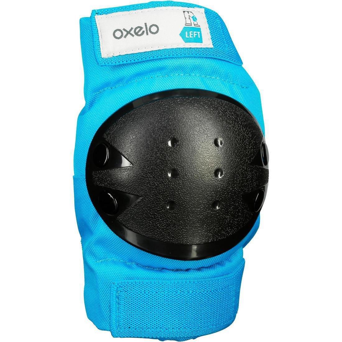 OXELO - Kids' 2 x 3-Piece Skating Skateboard Scooter Protective Gear Basic, Deep Cyan