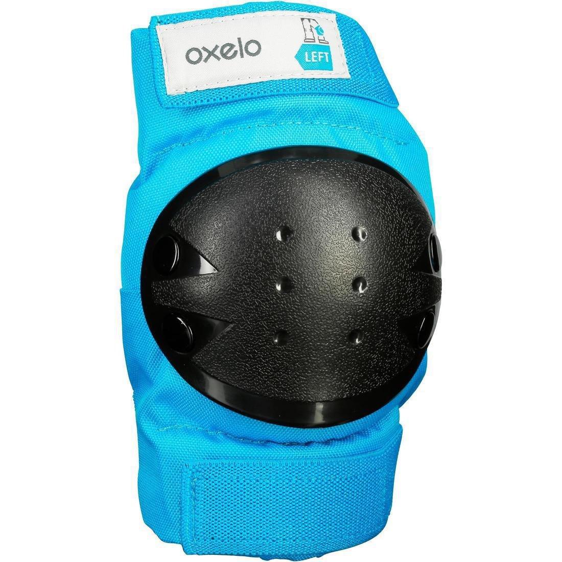 Kids Unisex 2 X 3-Piece Skating Skateboard Scooter Protective Gear Basic, Cyan, No Color, large image number 1