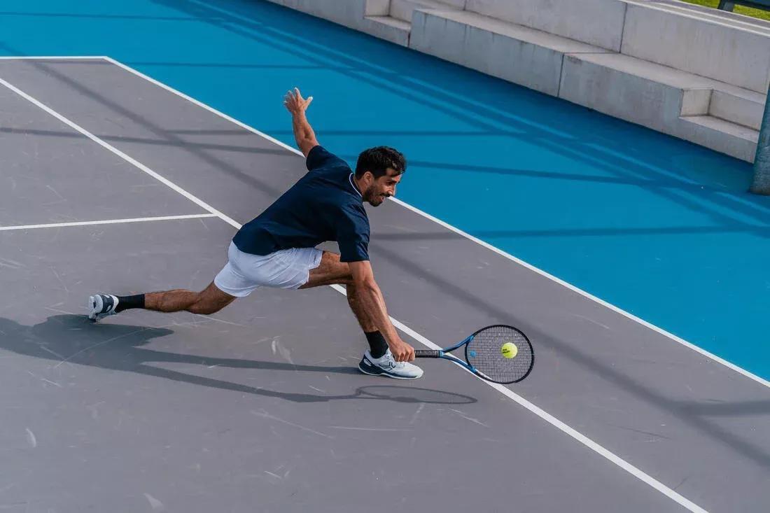 3Mens Tennis Shorts Tsh500 Dry, Snow White, , large image number 9