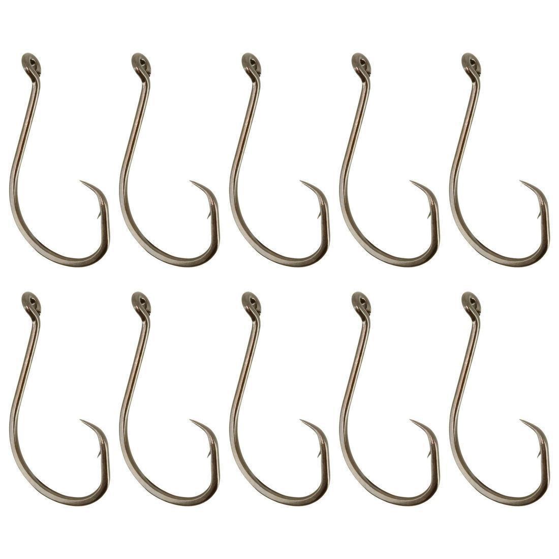 Saltwater Fishing Eyed Hook - Circle Eye Hook, Grey, 5401_000, medium