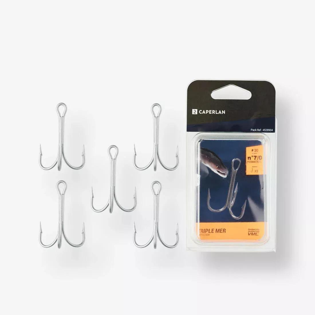 Triple Sea Hook For Sea Fishing, No Color, medium