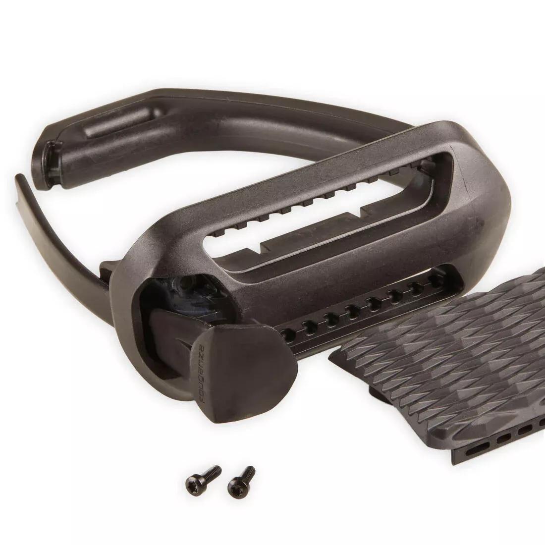 BLACK Kids'/Adult Horse Riding Safety Stirrup Irons 500, No Color, large image number 5