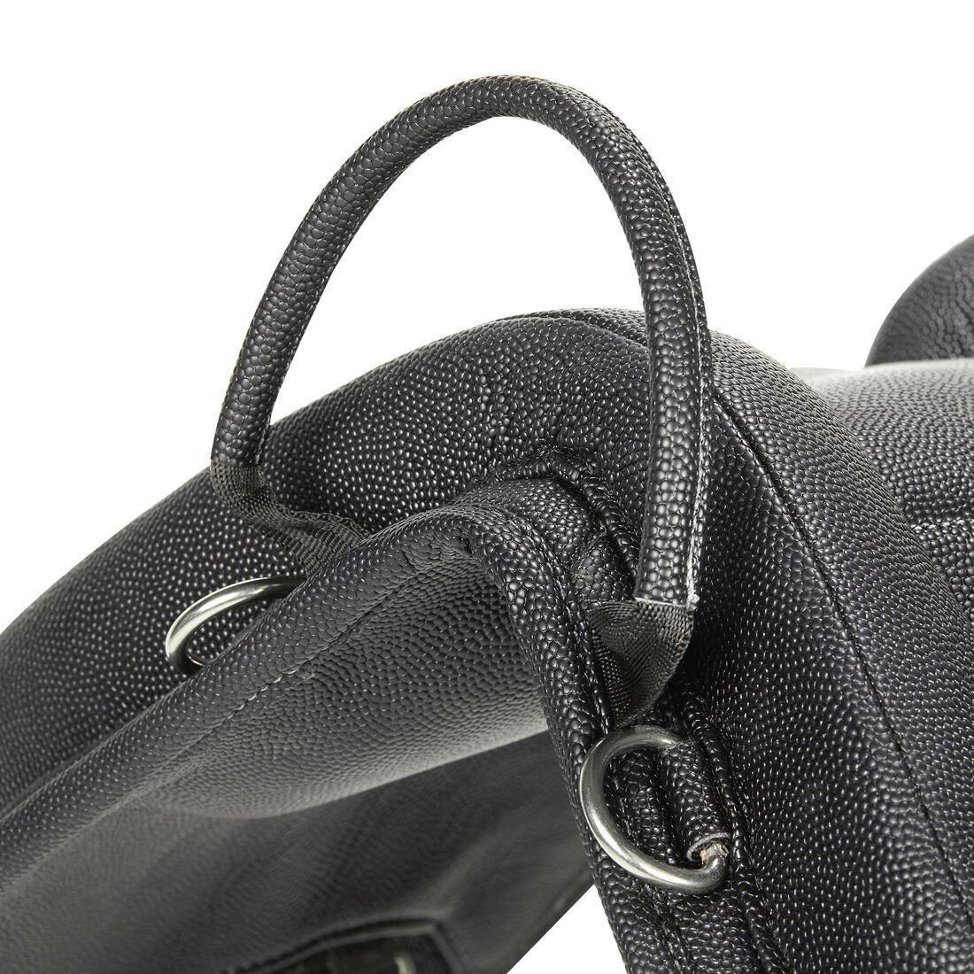 Horse Riding Synthetic Pony Saddle - 100, Black, No Color, large image number 1